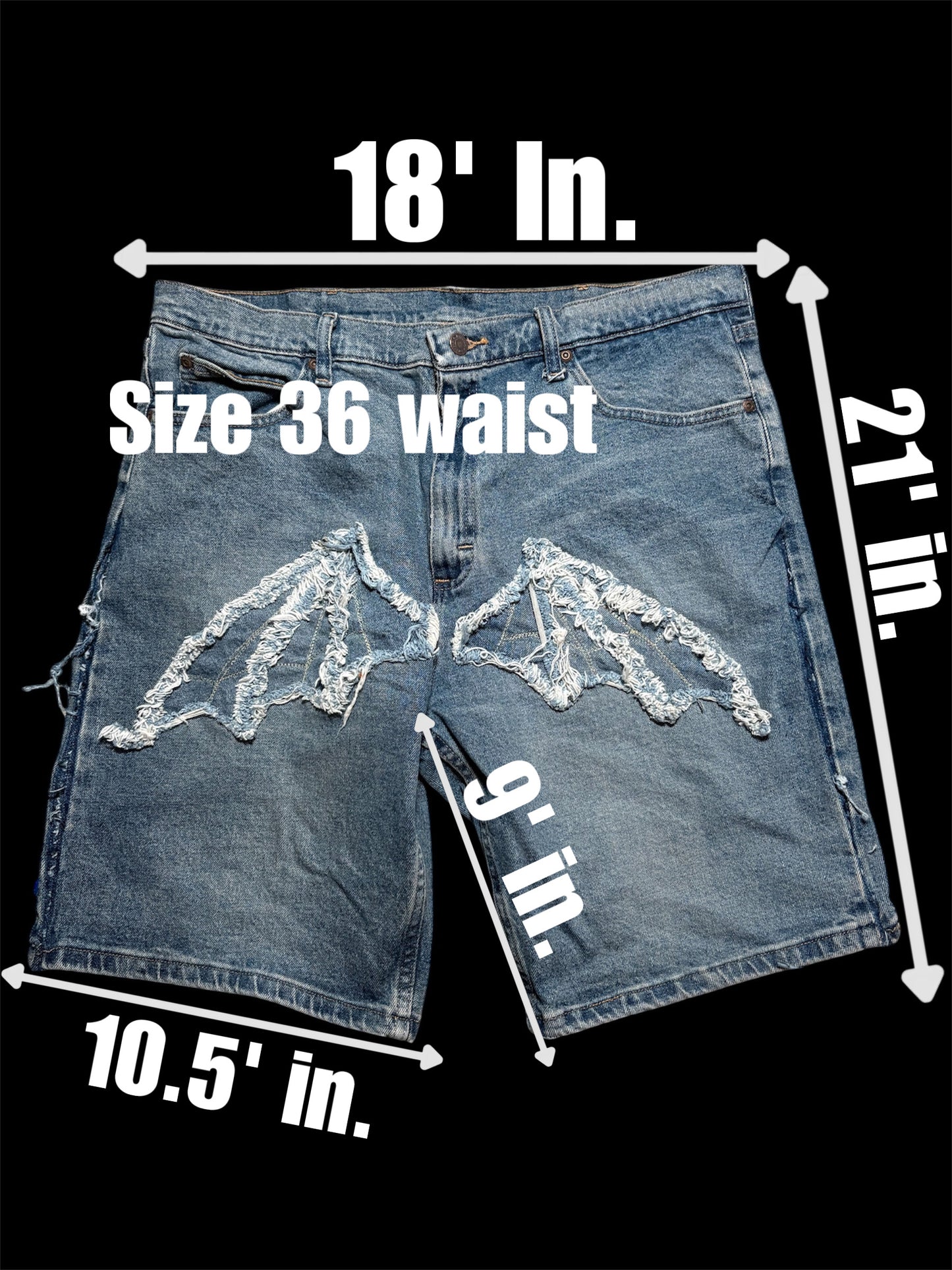 1:1 SEWN BAT SHORTS (blue)