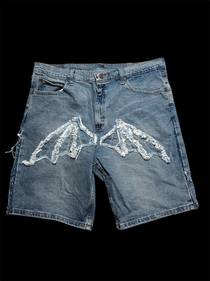 1:1 SEWN BAT SHORTS (blue)